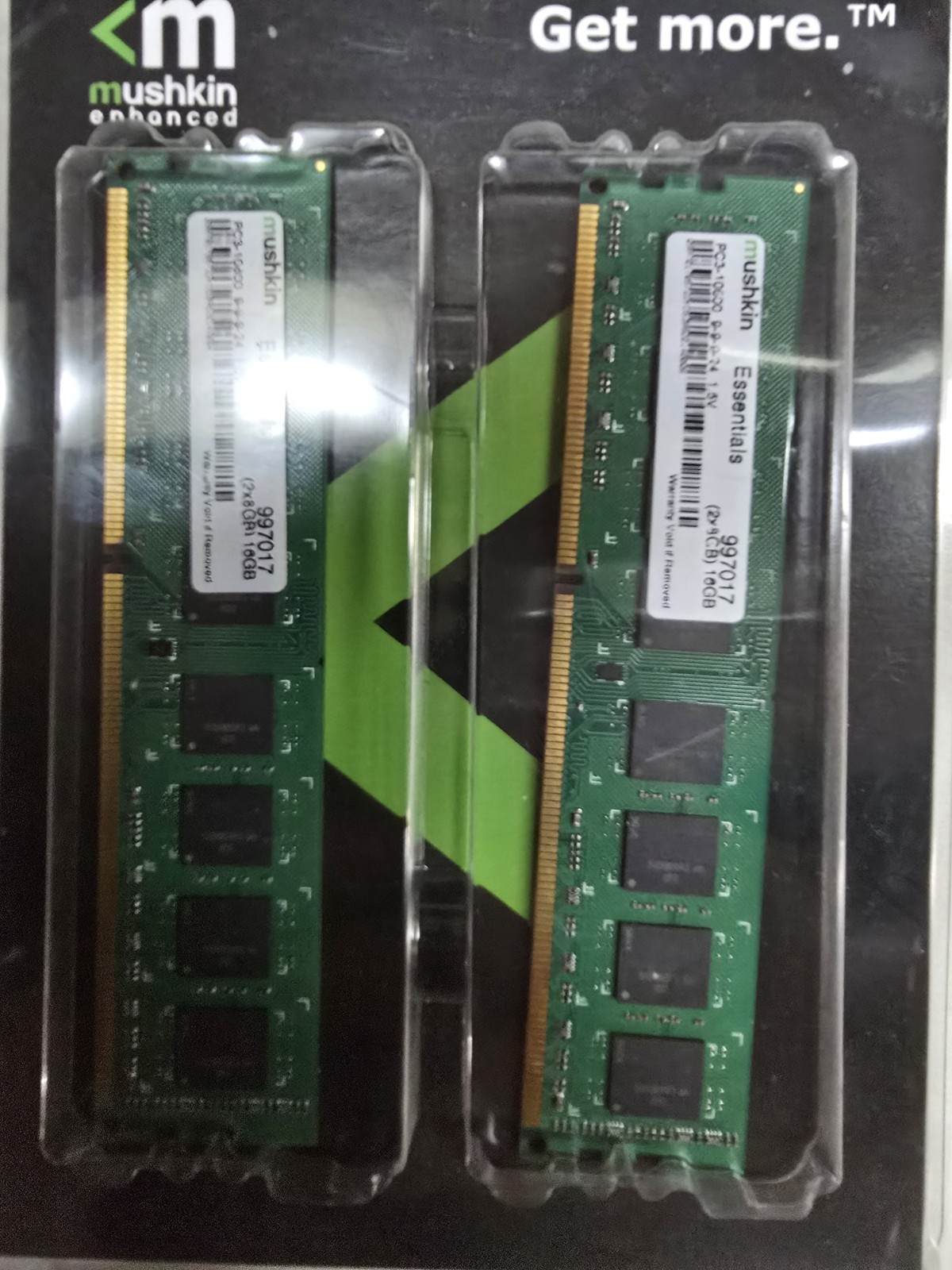 Mushkin Essentials DDR4 SDRAM 16GB (2x8GB) PC3-10600 1.5 Volt DIMM RAM