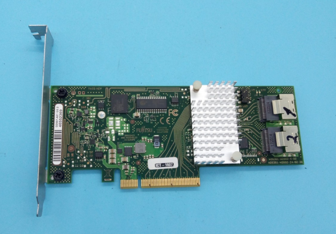 FUJITSU D2607-A21 GS2 PCI-EXPRESS SAS RAID CONTROLLER CARD #GK14492