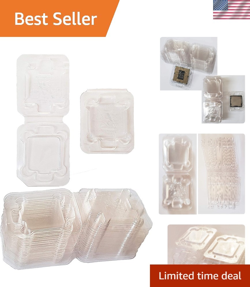 20PCS Computer CPU Case Tray Packaging Clamshell for Intel /1151/1155 /1156 i...