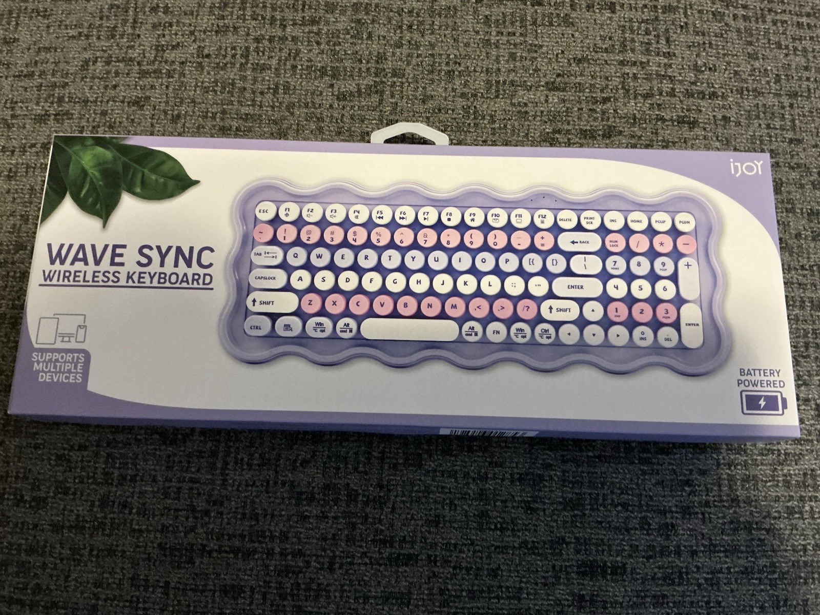 IJOY Quest USA Wave Sync Purple  Wireless Keyboard