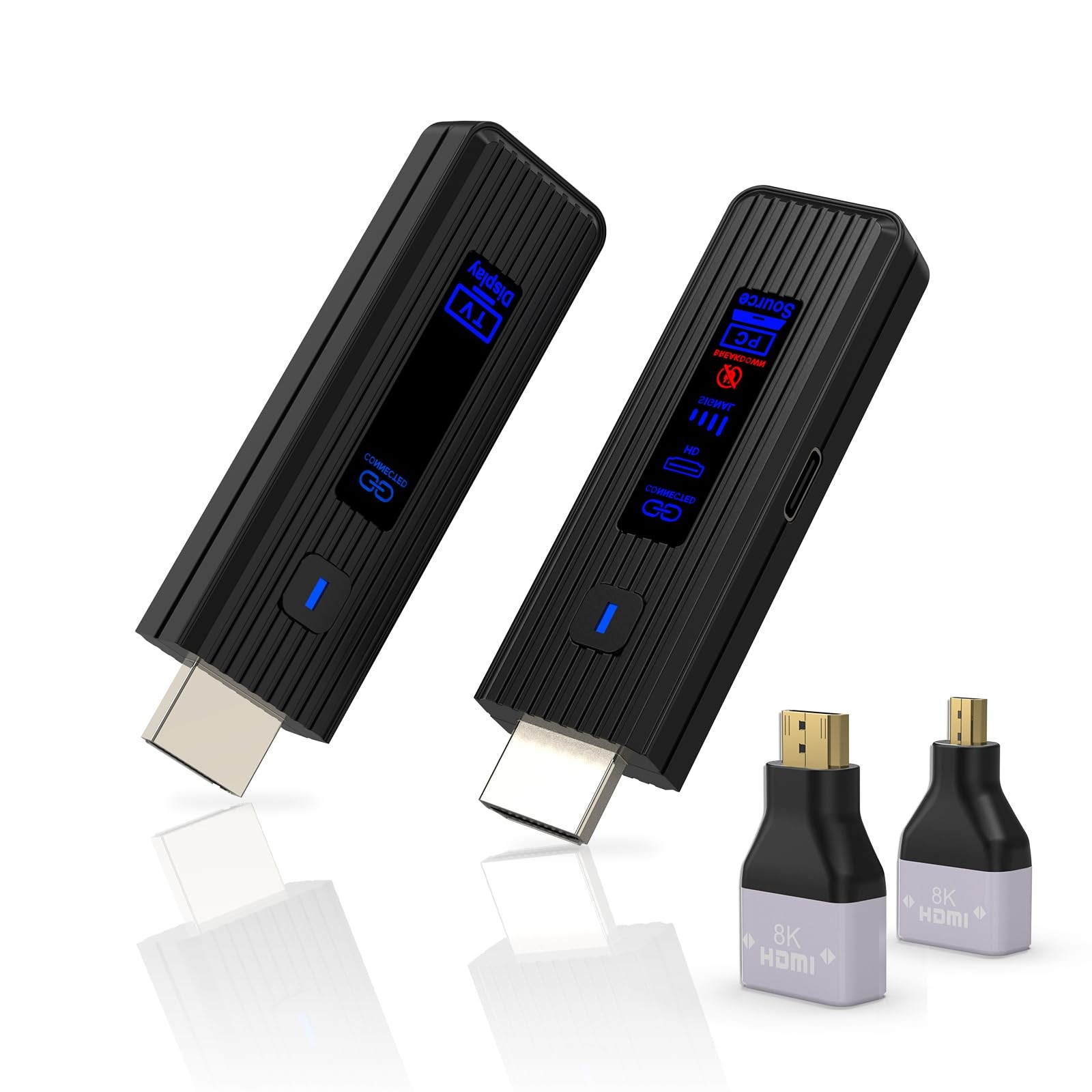 2026 New Wireless HDMI Transmitter and Receiver, 360FT/110M Extender,4K Decod...