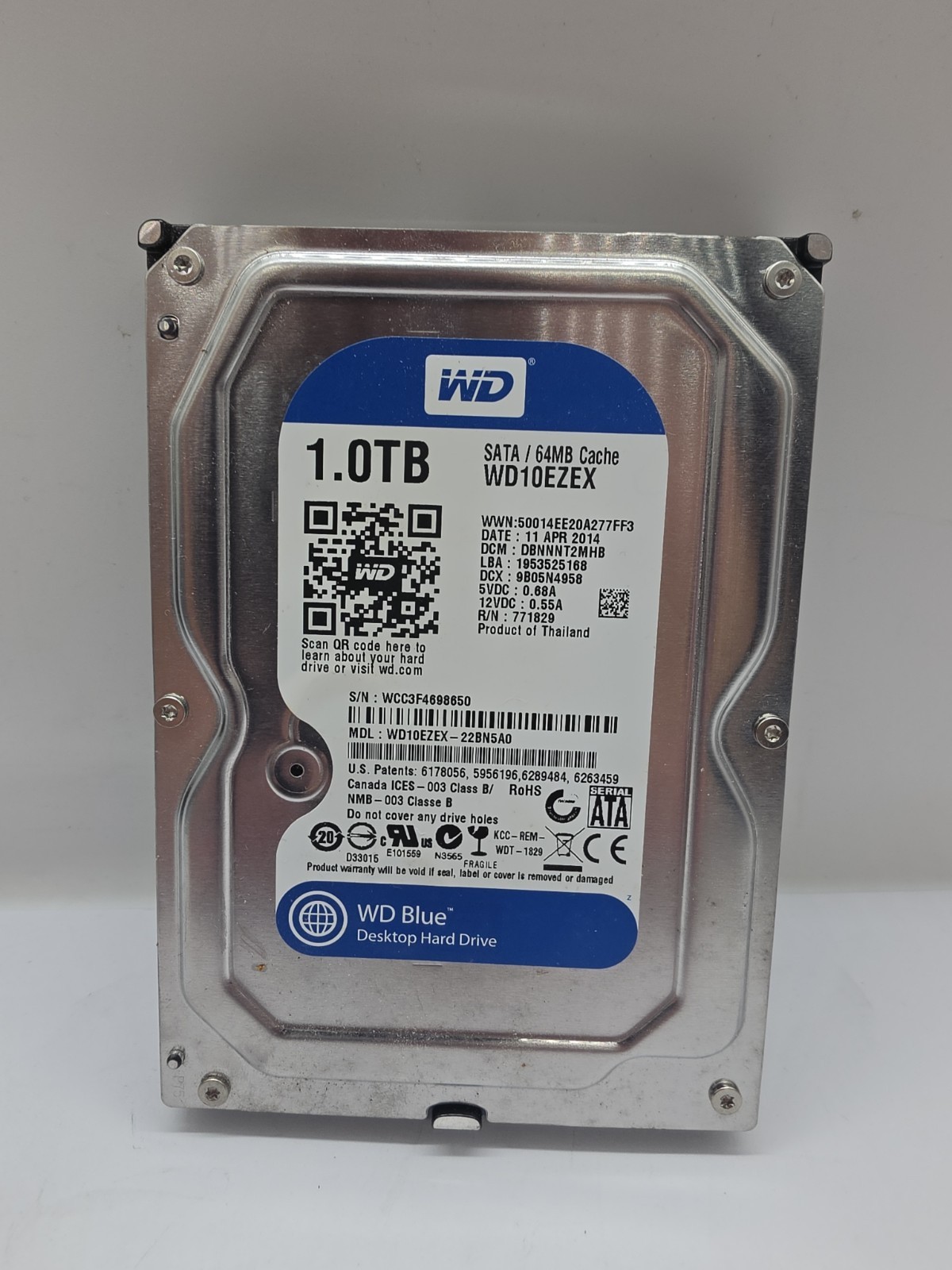 Western Digital WDC WD10EZEX 1 TB 7200RPM SATA HDD Internal HDD Hard Drive