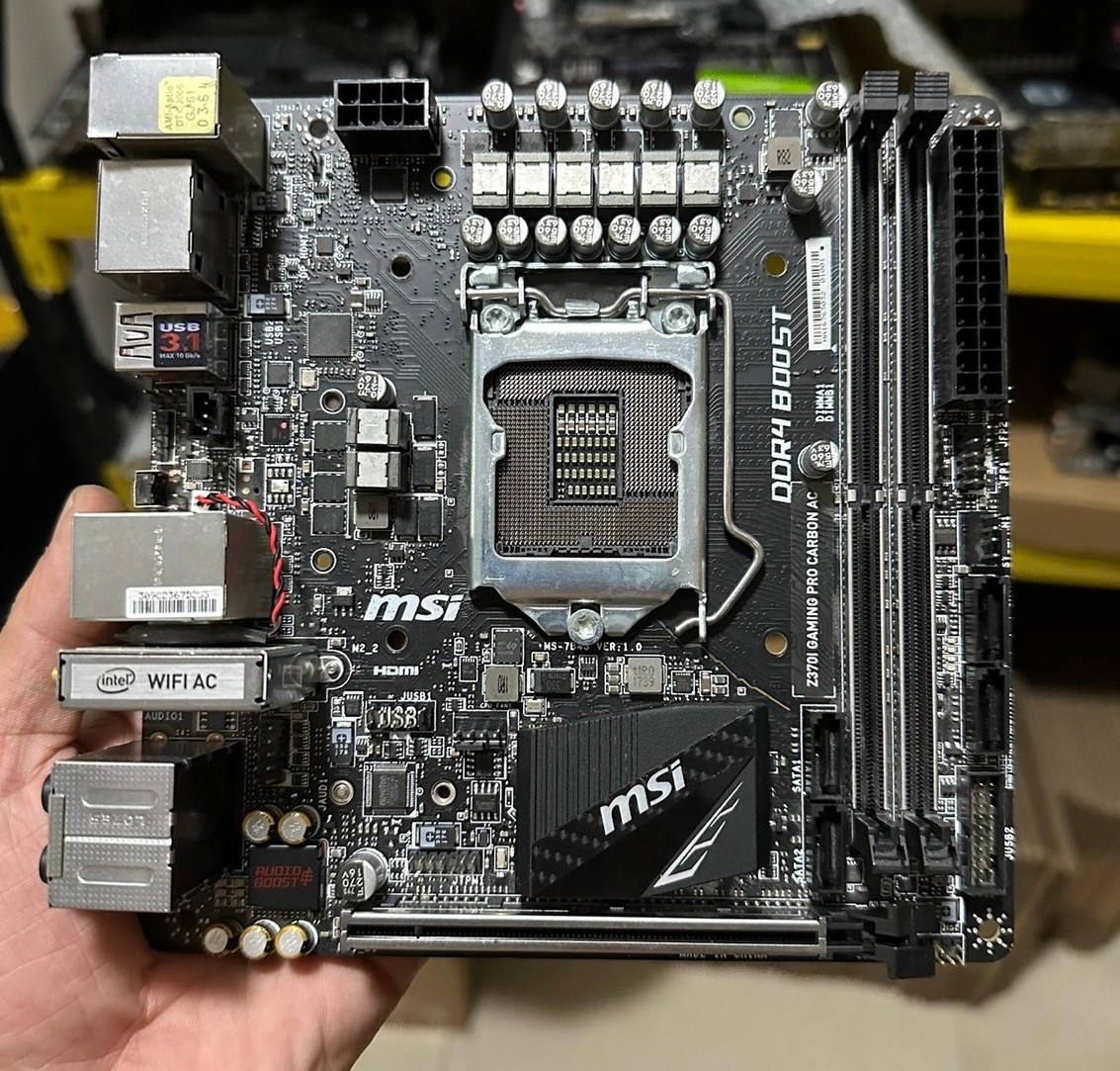 FOR MSI Z370I GAMING PRO CARBON AC DDR4*2 LGA1151 32GB Mini-ITX Ｍotherboard Test