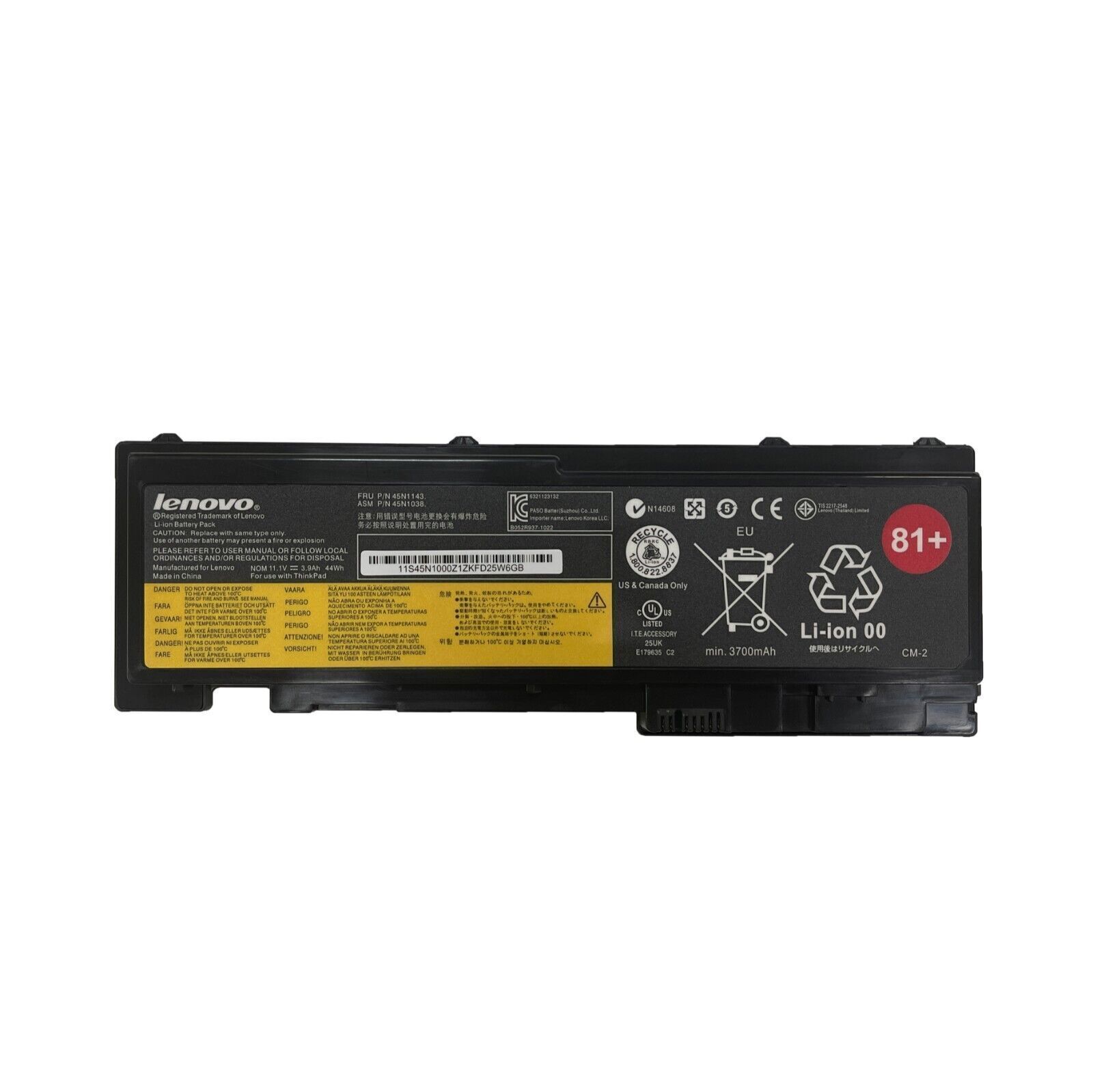 81+ OEM T430s Battery For Lenovo ThinkPad T420s T420i 0A36287 42T4844 42T4845