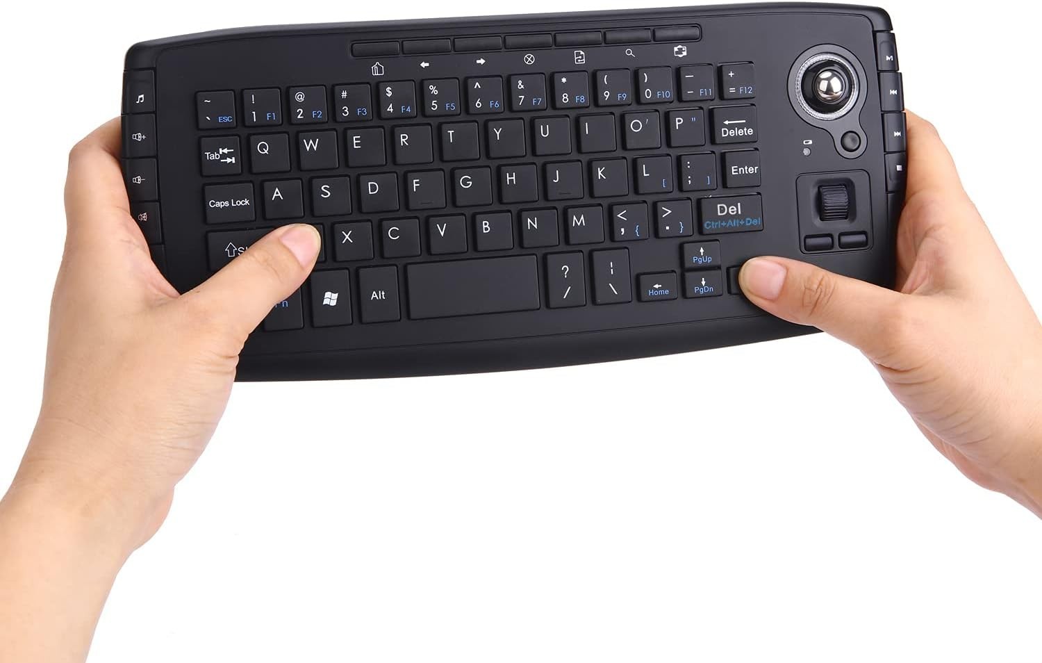 Trackball Mouse Keyboard, 2.4GHz Wireless Trackball Mouse Keyboartd Combo, Pl...