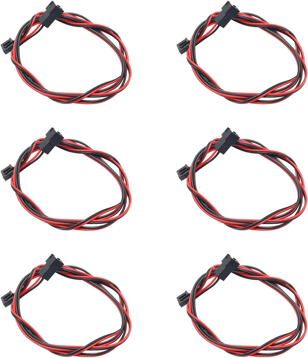 6PCS 1M 3D Printer Parts Cooling Fan Extension Cable 3D Printer Accessories 1M C