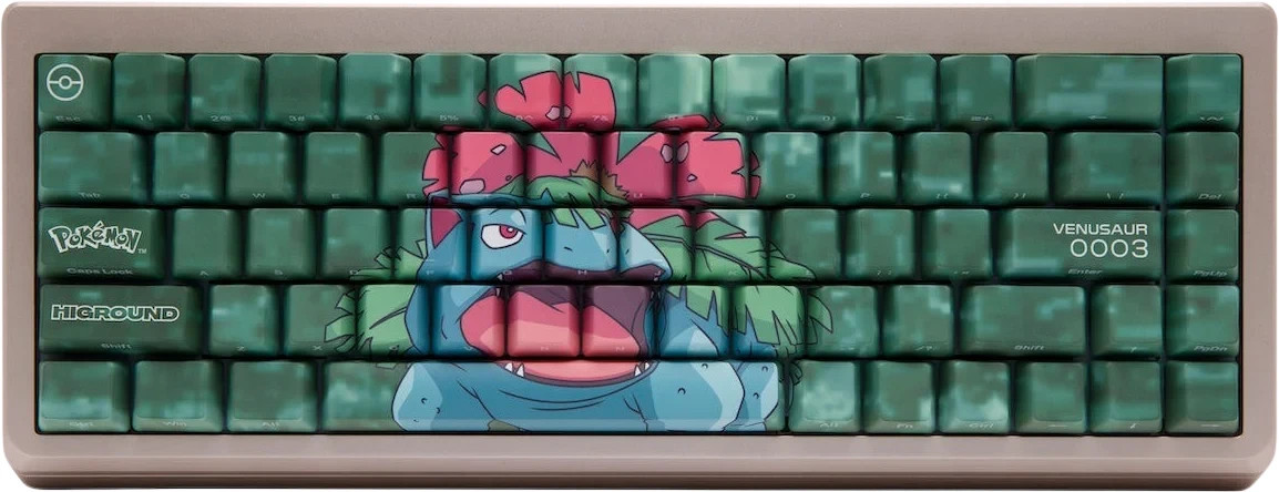 Higround Pokémon Summit 65 Mechanical Gaming Keyboard Venusaur ANSI Geo Linear