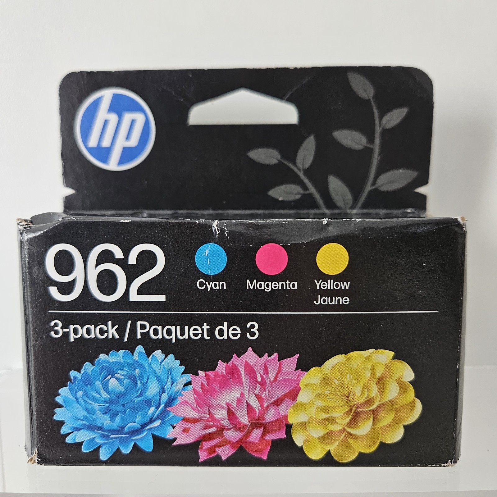 HP 962 Color Ink Cartridges 3-Pack Cyan Magenta Yellow NEW Sealed Exp 1/2028