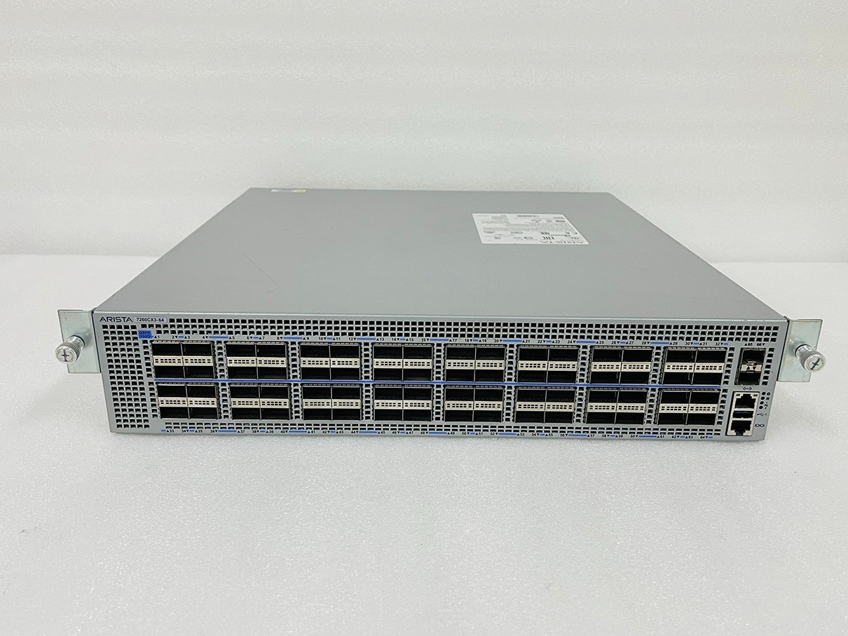 Arista DCS-7260CX3-64-F 64x 100G QSFP28 & 2x 10G SFP+ Ports Switch F-R Airflow