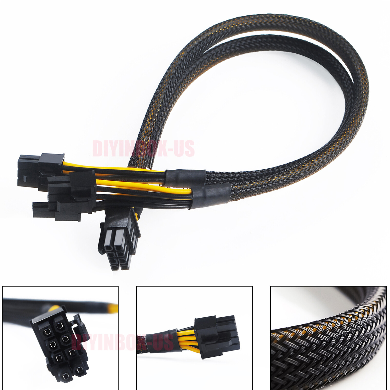 35cm DELL GPU POWER 09H6FV CABLE FOR POWEREDGE R730 8pin to 8+6pin 14Pin 0N08NH 