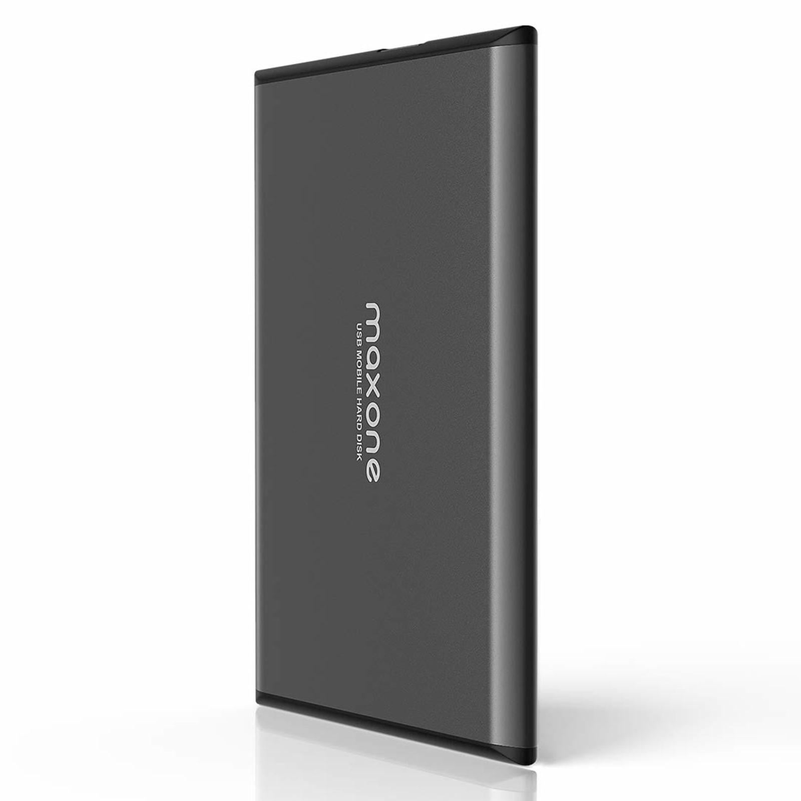 Maxone 500GB Ultra Slim Portable External Hard Drive USB 3.0 Charcoal Grey