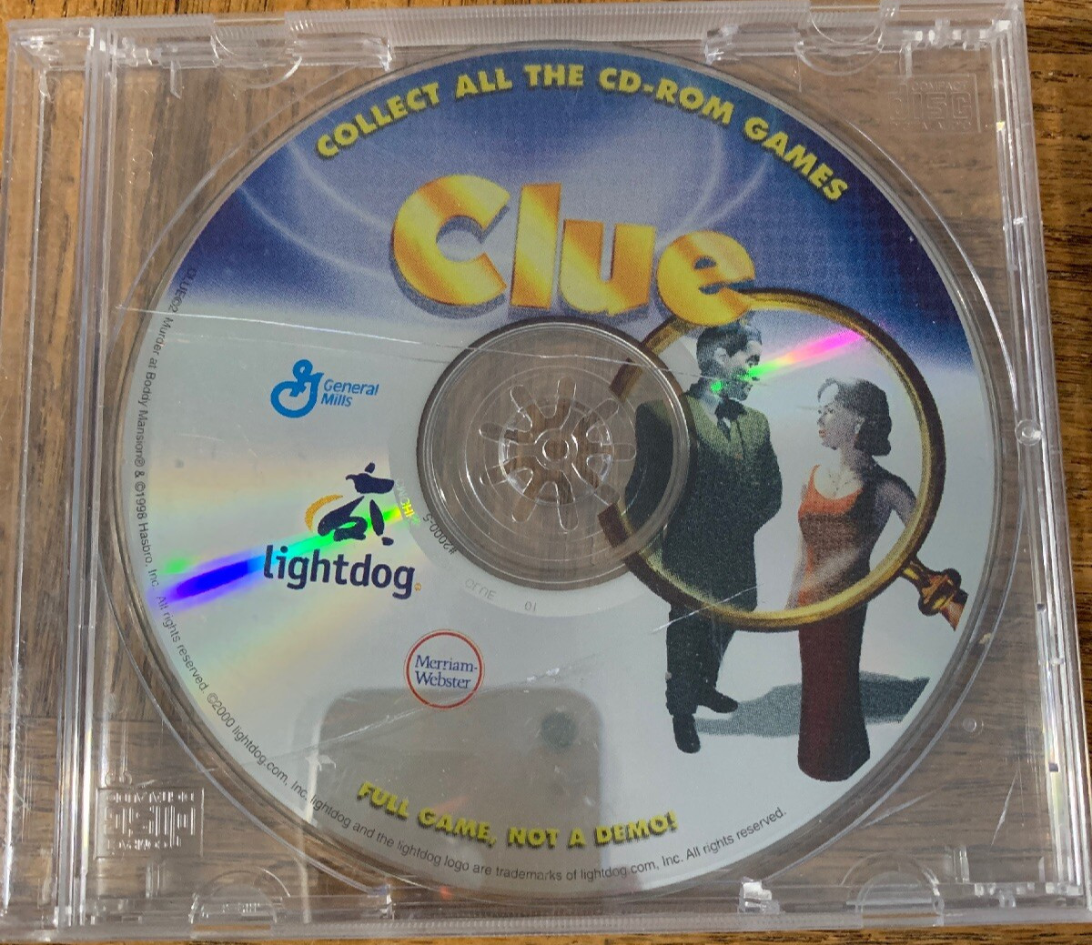 Clue Computer PC CD Rom  Software-Rare Vintage-SHIPS N 24 HOURS