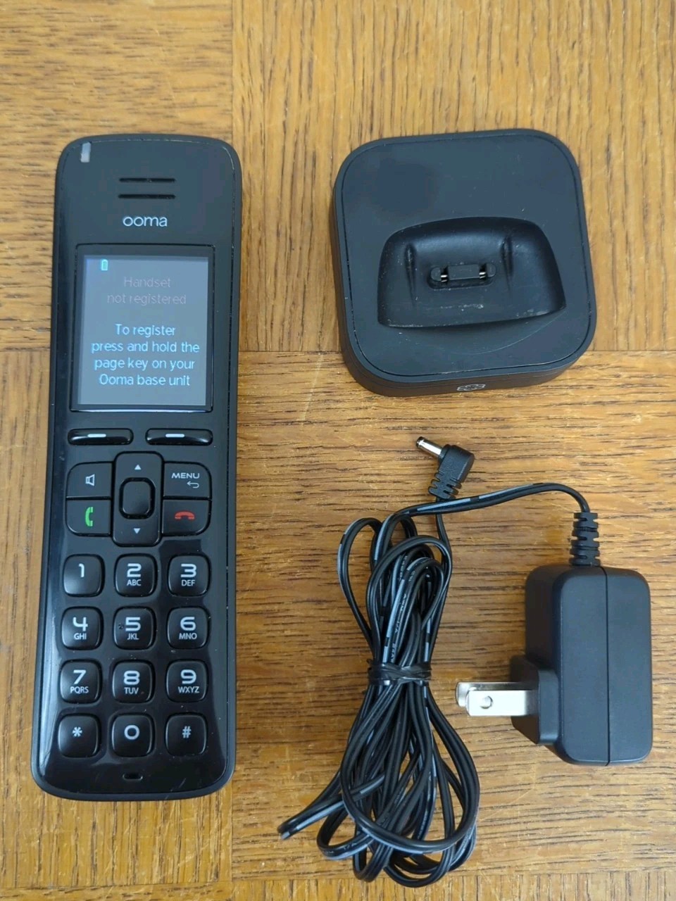 OOMA HD3 Cordless Phone w/ Base & Batteries HD Voice TELOHS500 - Tested & Reset