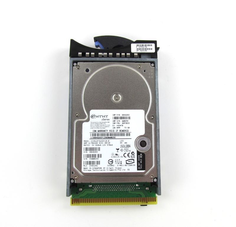 IBM 03N6325 73.4GB 10K RPM U320 LVD 80-pin SCSI Disk Drive RoHS ST373207LC