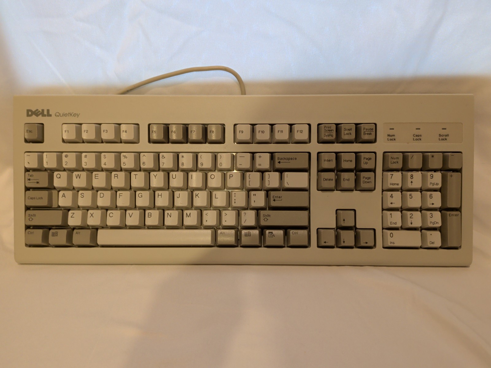 VTG DELL SK-8000 QuietKey Keyboard PS/2 EXCELLENT CONDITION - TESTED & WORKING 