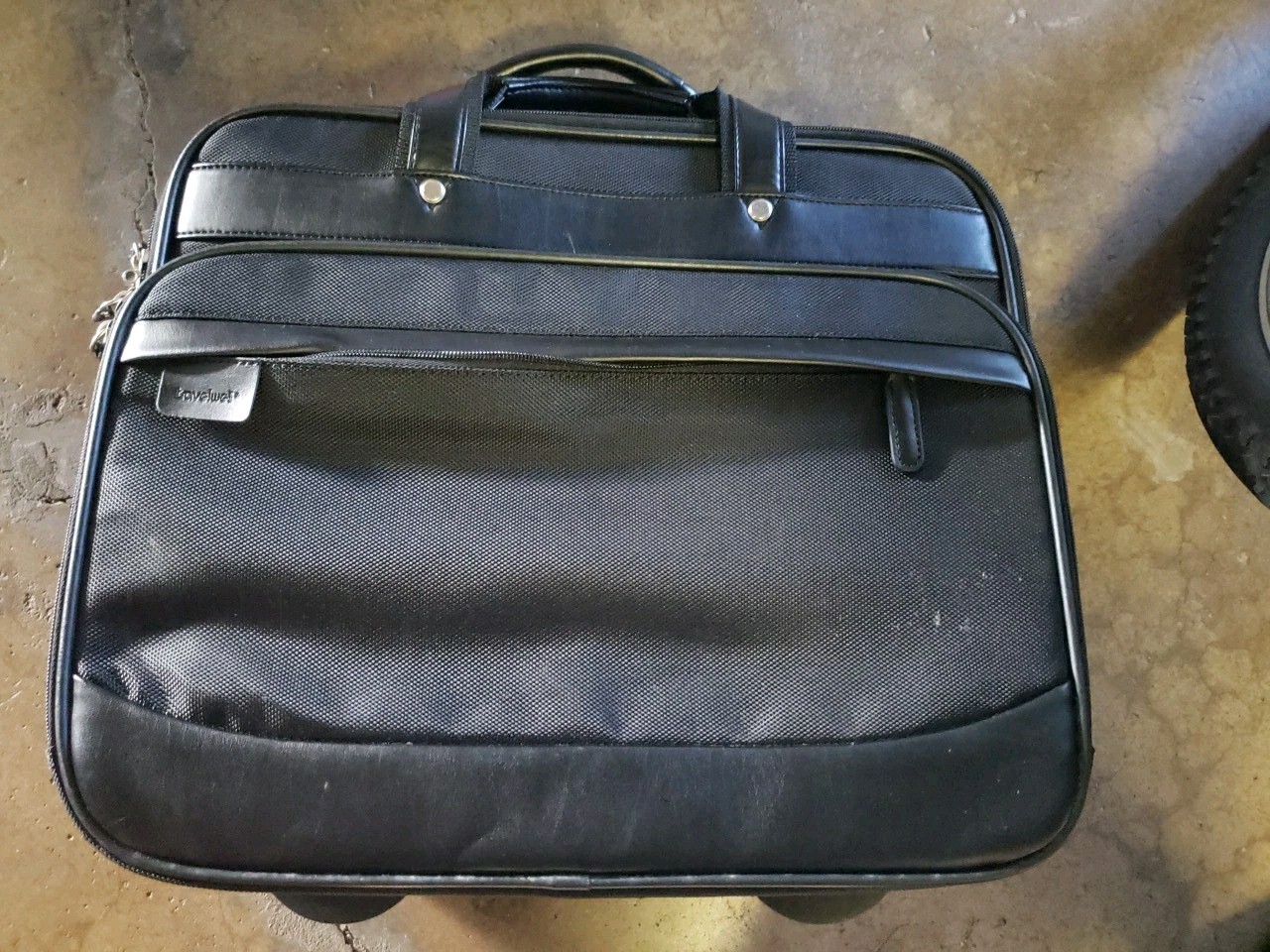 Travelwell Rolling Computer Brief Lightweight Padded Black Durable 