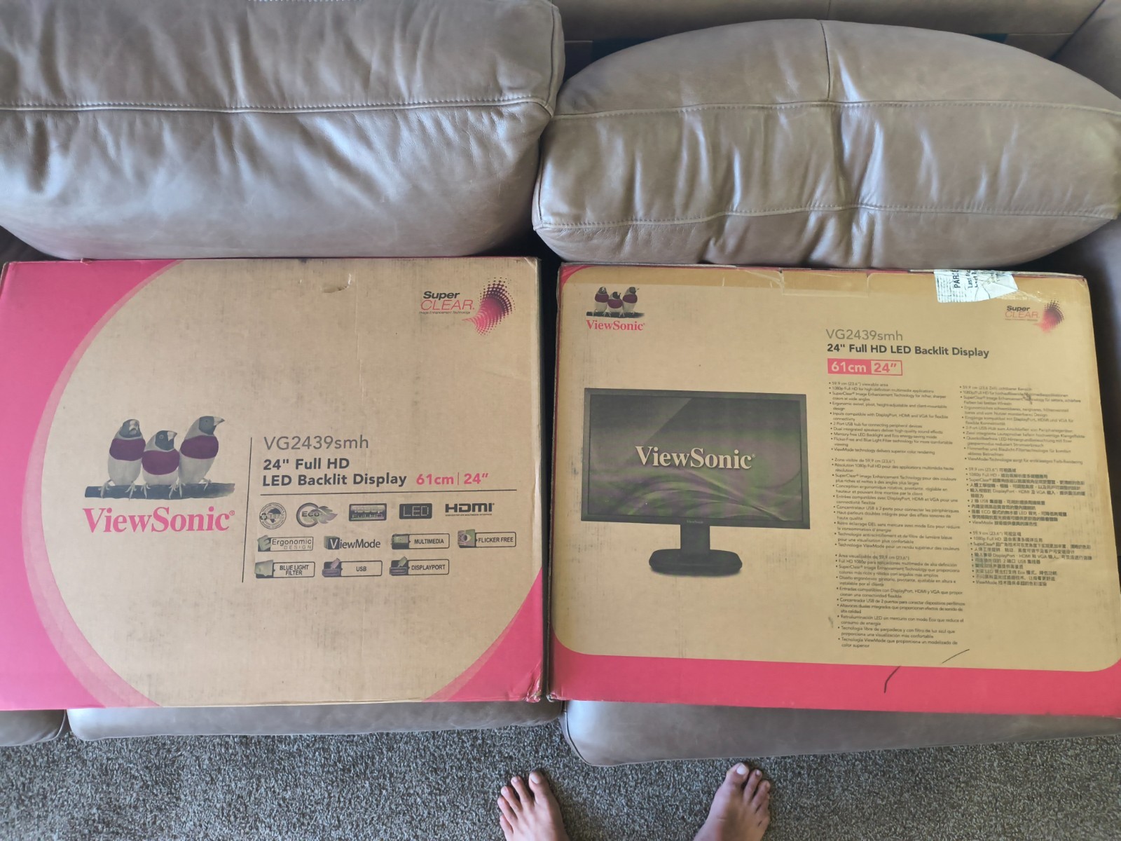 ViewSonic VG2439SMH 24 inch LCD Monitor - Black 2 Monitors $50 Each