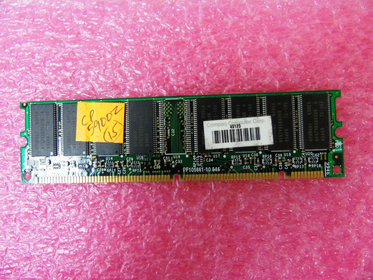 Compaq 5900Z 128MB PC100 100MHz CL2 168-Pin DIMM Memory Module - 323013-001