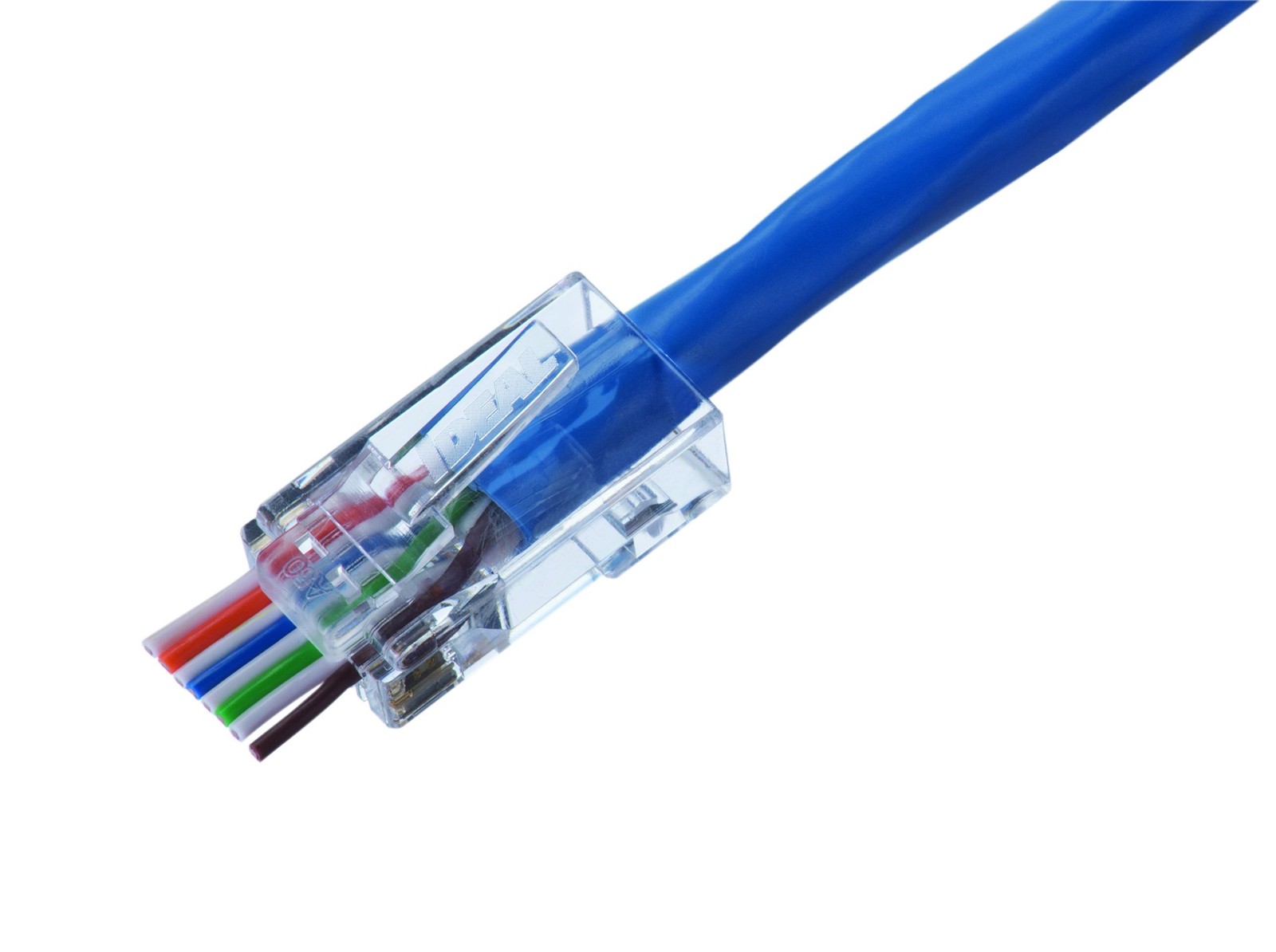 IDEAL CAT6 Feed-Thru RJ-45 Modular Plugs 50/Card (85-376) (85376)
