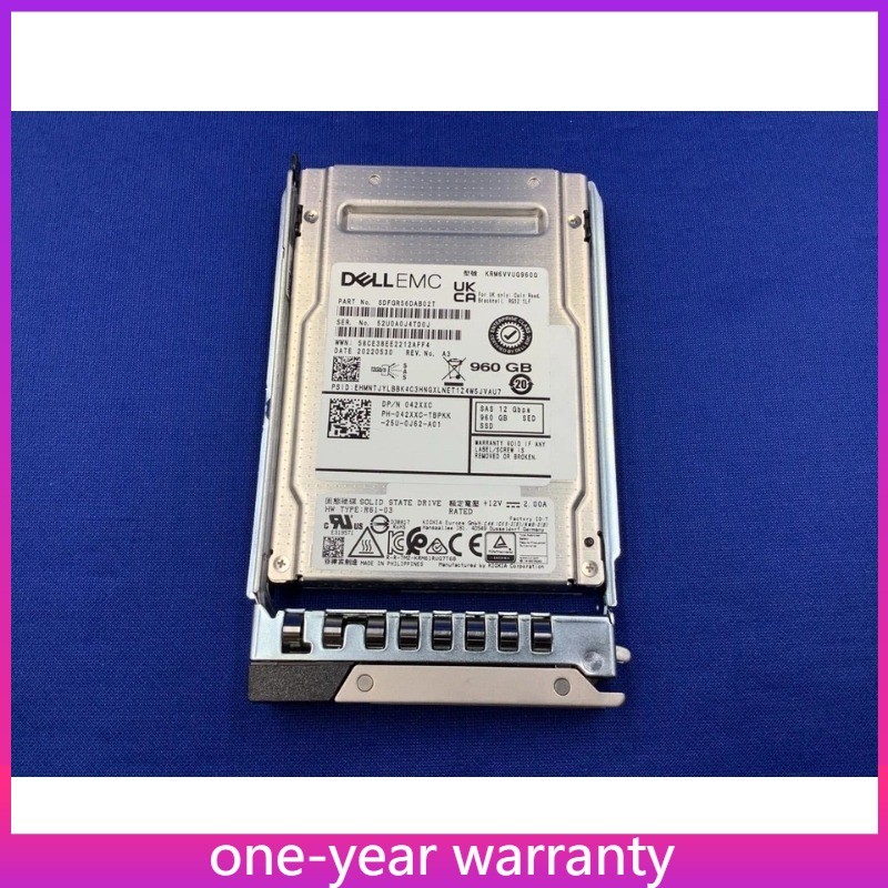  42XXC 042XXC Dell 960GB 12Gbps SAS Mix Use TLC 2.5'' SSD KRM6VVUG960G 14G KIT
