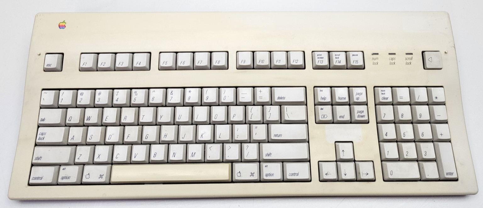 Apple Extended Keyboard II AEKII M3501 (White ALPS) 1990
