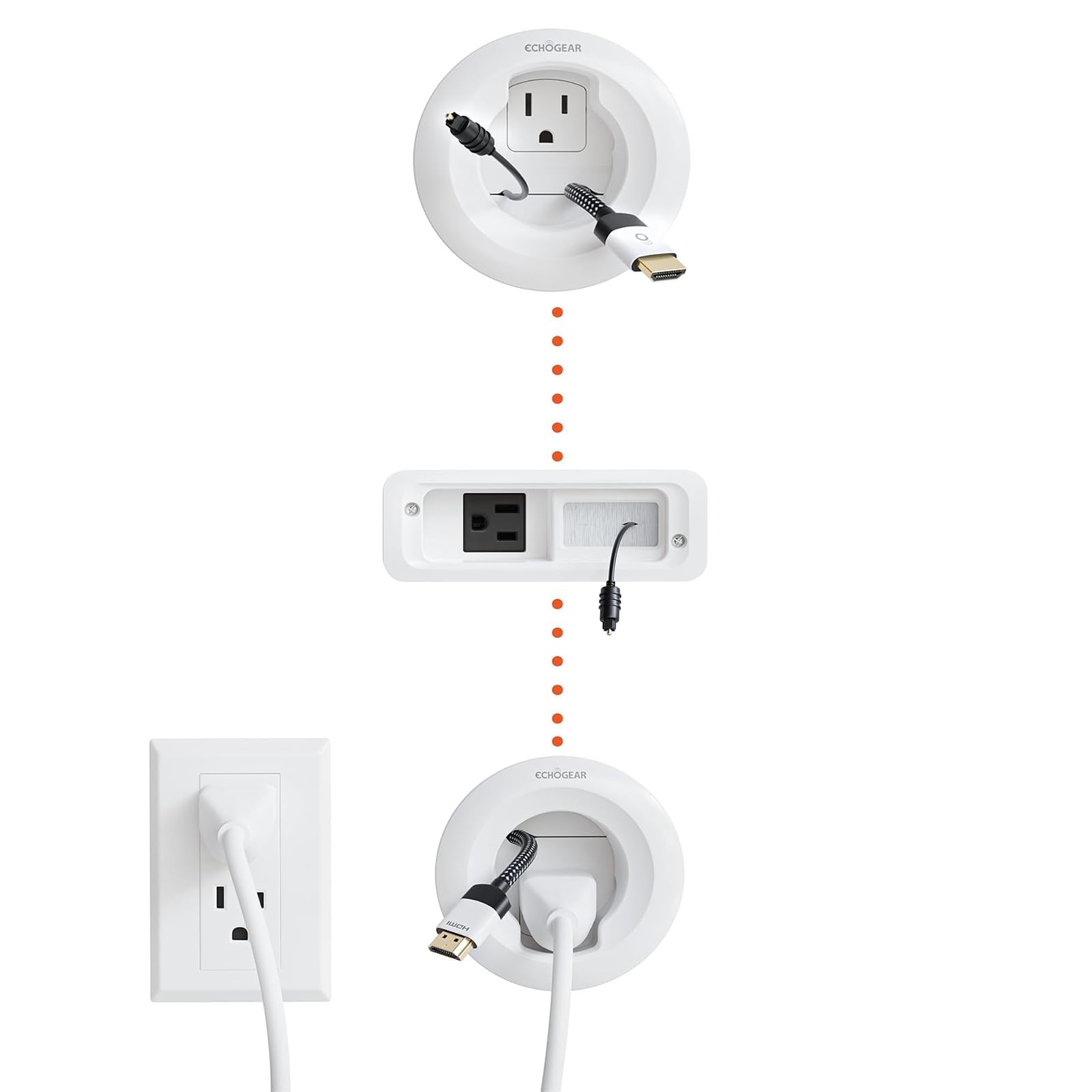 In Wall Cable Management for TV and Soundbar