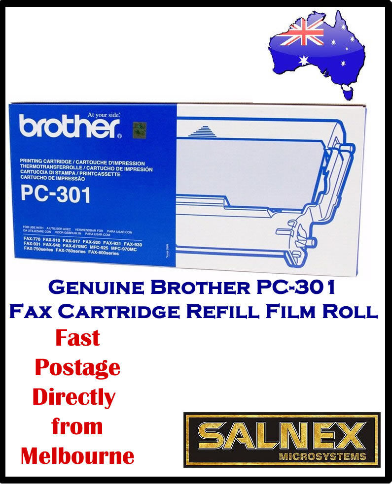 Genuine Brother PC-301 Fax Cartridge Refill Film Roll