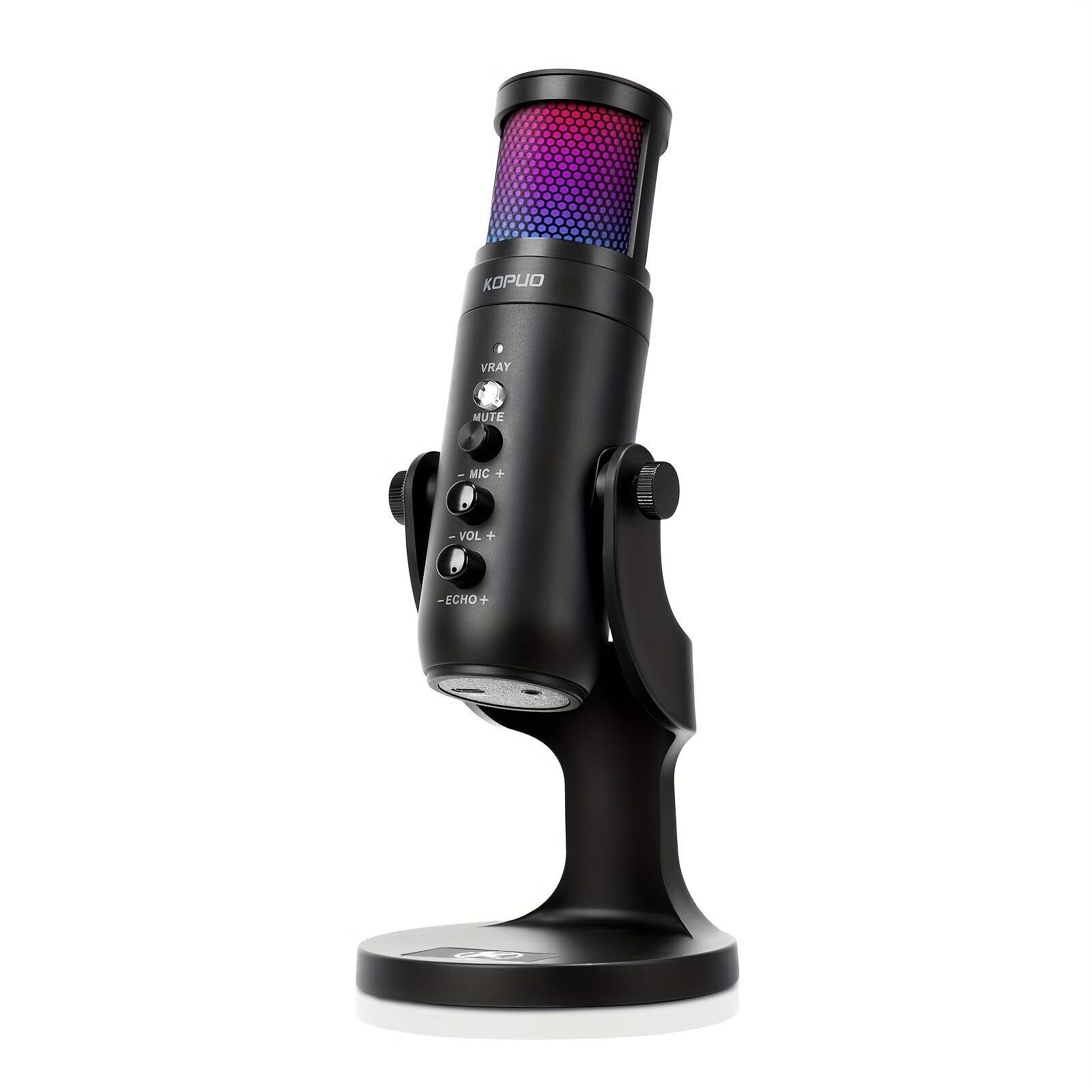 Microfono Condensador De Estudio RGB Profesional Para PC Podcast Gaming PS4/PS5