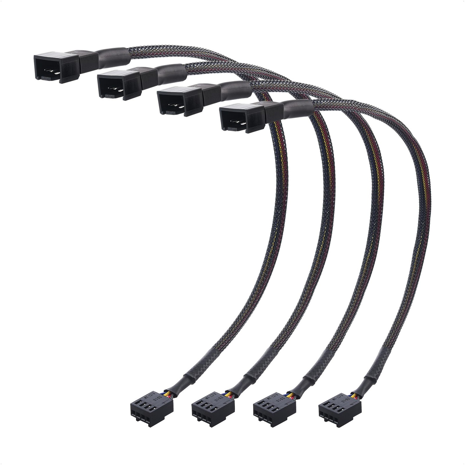 4 Pin PC Fan Extension Cable Cable Matters 4-Pack 12 Inch