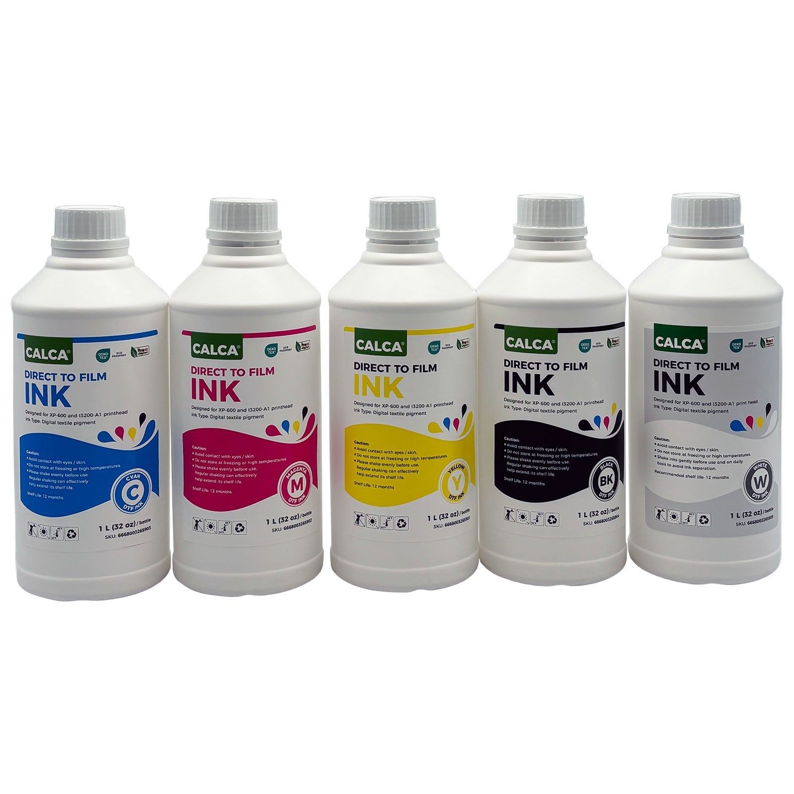 US Stock CALCA Water-based DTF Inks for Epson Printheads. 32 oz, Bottle of 1L