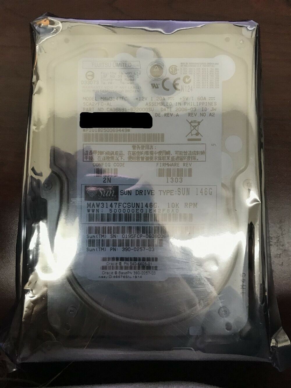 Fujitsu (MAW3147FC) 146GB 3.5" Fibre Channel Hard Drive Disk