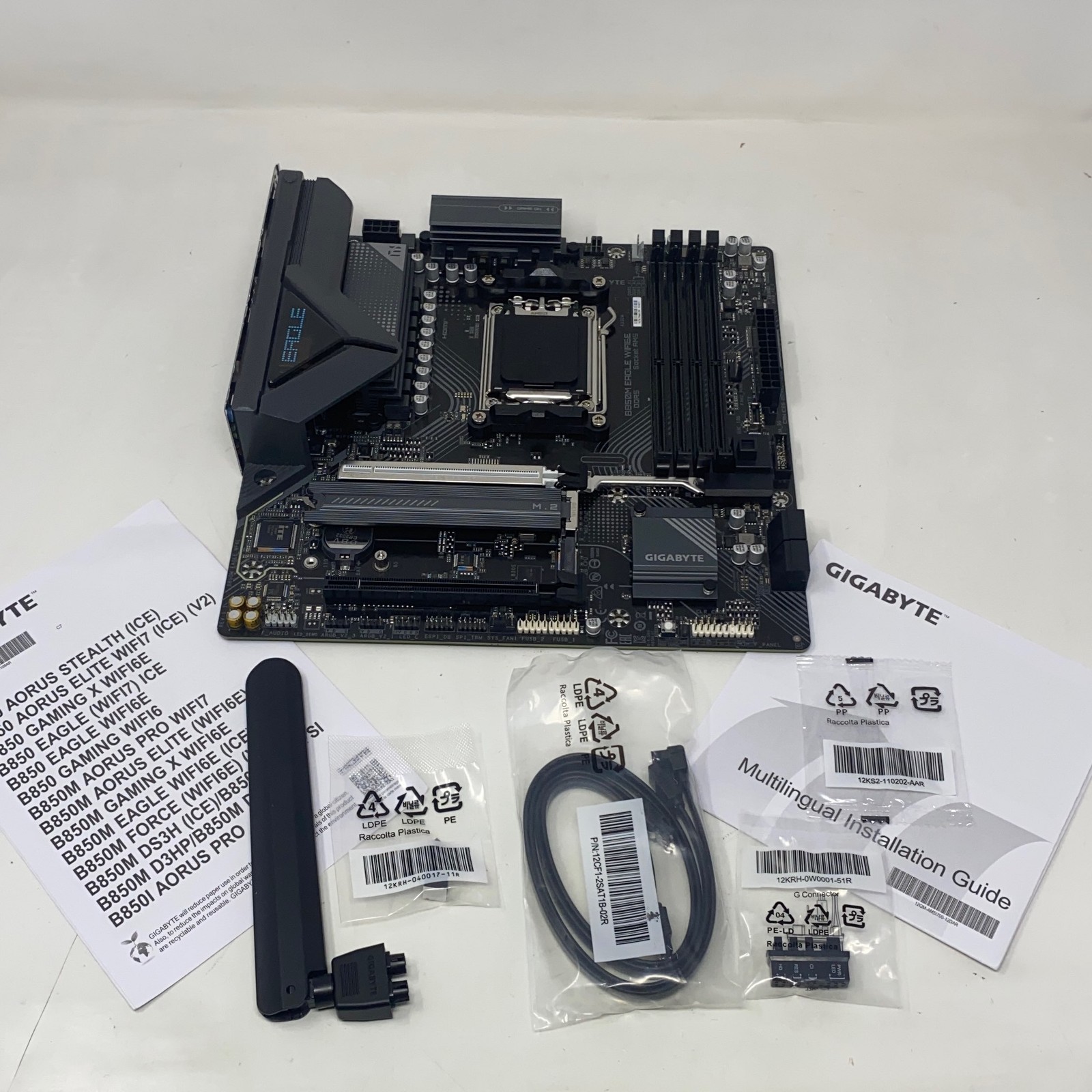 GIGABYTE B850M Eagle WiFi 6E AM5 Micro-ATX Motherboard - Black