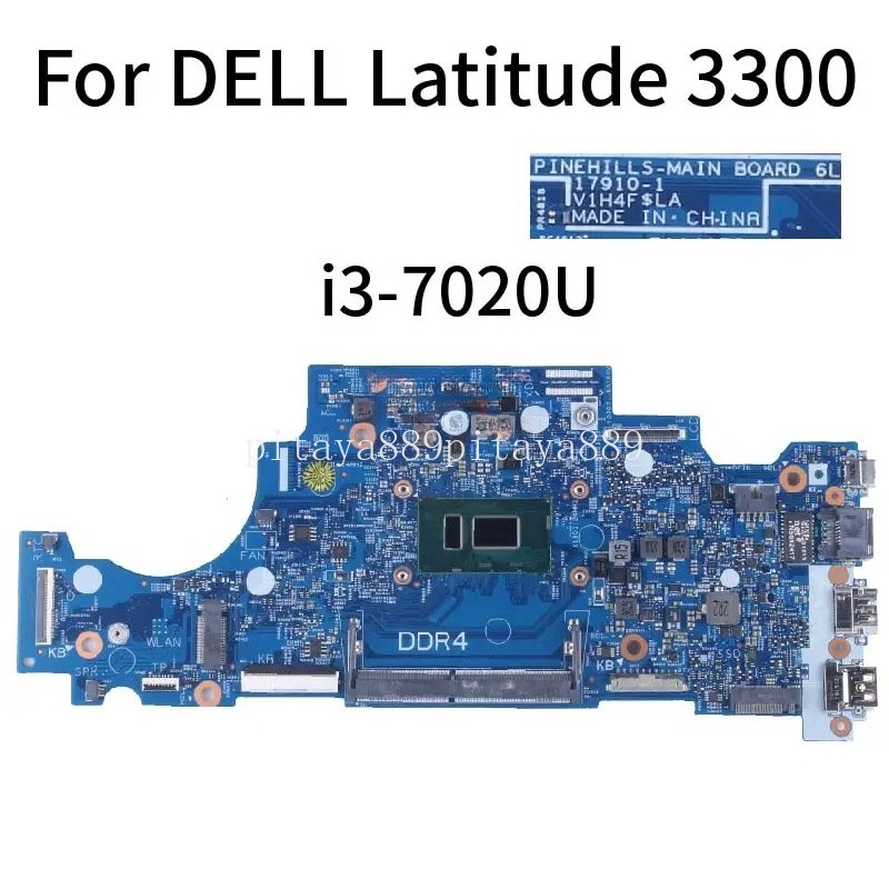 17910-1 For DELL Latitude 3300 Laptop Motherboard CMRW8 3865U i3-7020U i5-8250U 