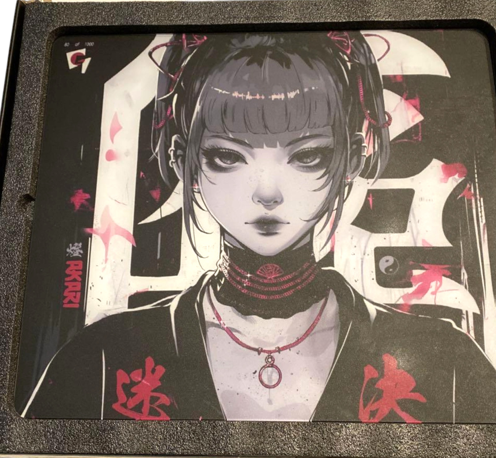 GLSSWRKS Akari Premium Glass Mouse Pad Red Japan Exclusive Limited Edition