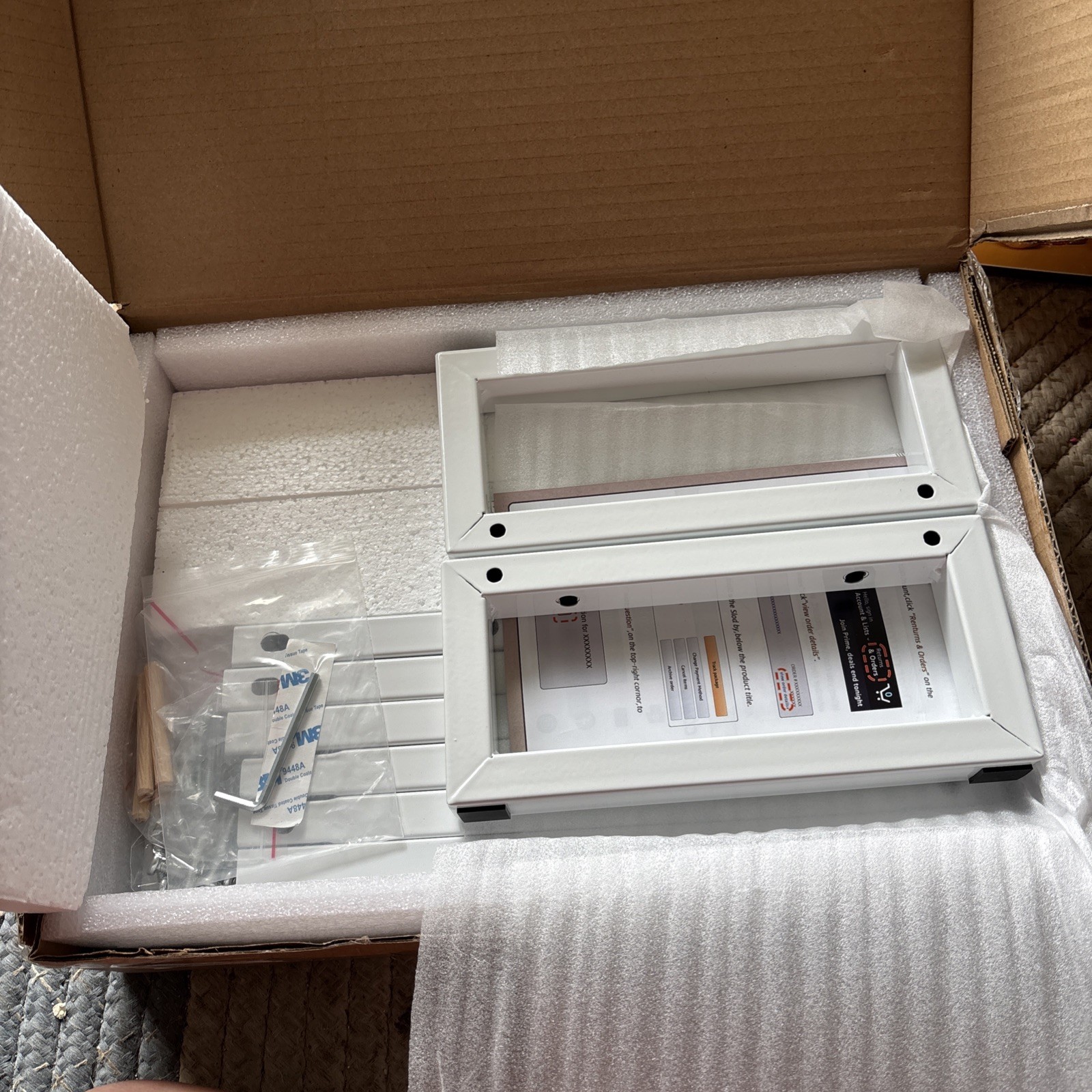 Nice Multi-Functional White Monitor Stand - for Home Office Comfort.  New