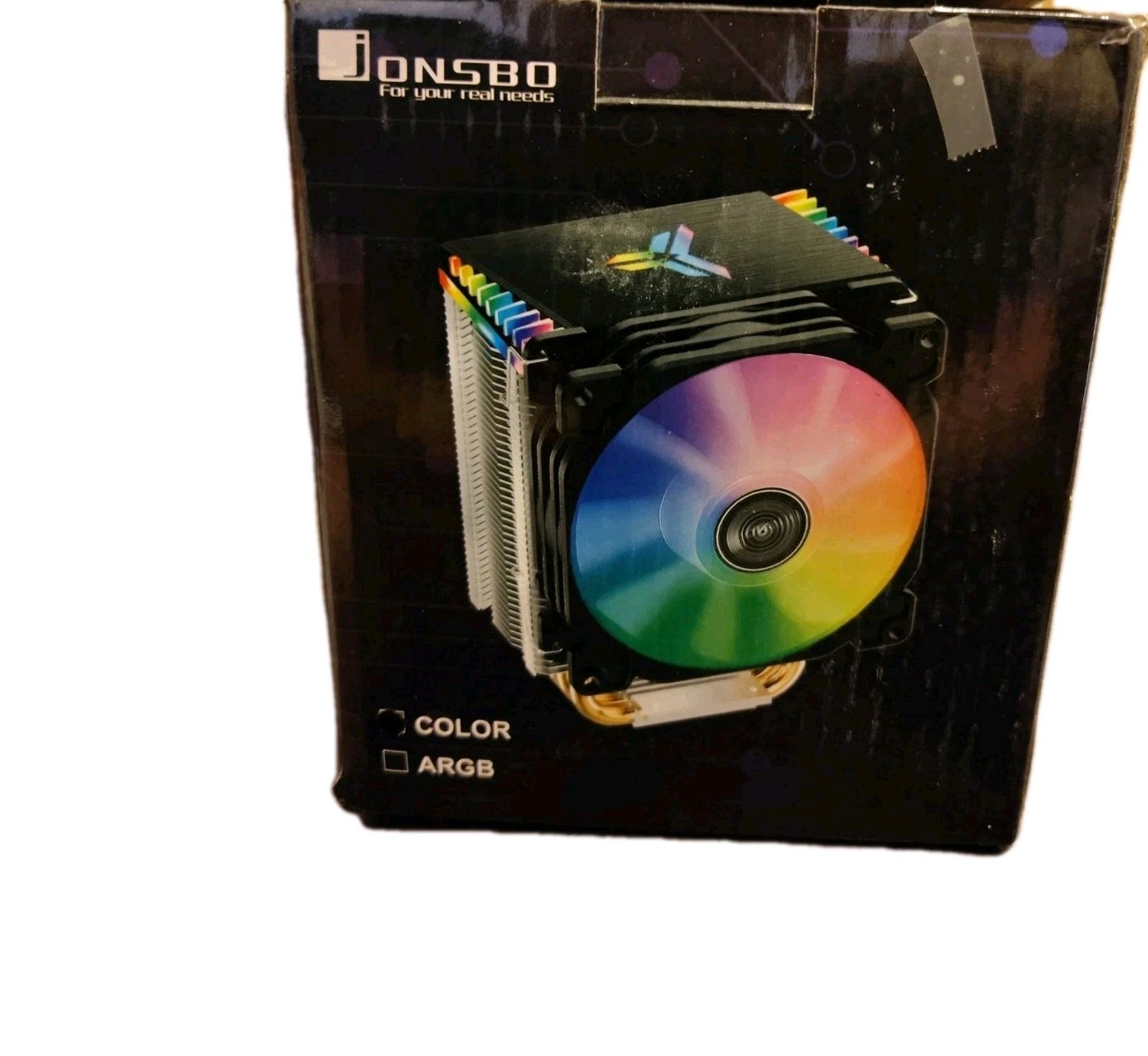 Jonsbo CR1400 RGB CPU Air Cooler 4 Heat-Pipes 92mm PWM AMD Black