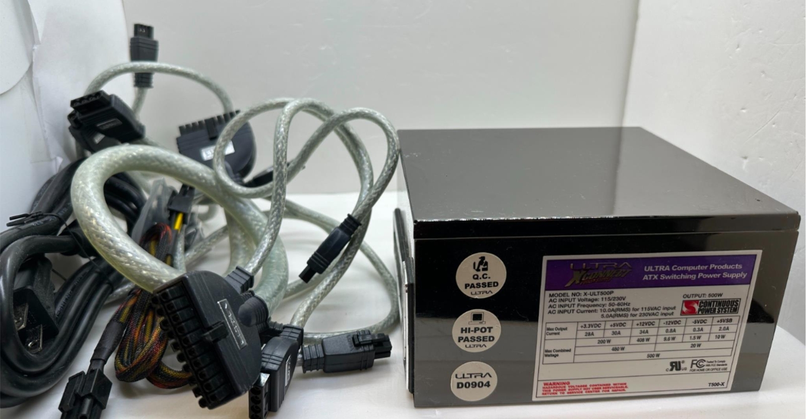 Ultra Xconnect Power Supply X-ULT500P 500W With Cables