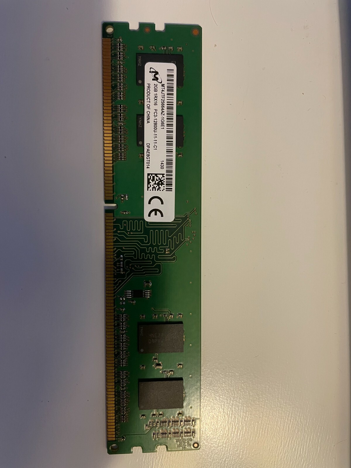 Micron 2GB 1RX16 PC3-12800U DDR3 Memory RAM MT4JTF25664AZ-1G6E1