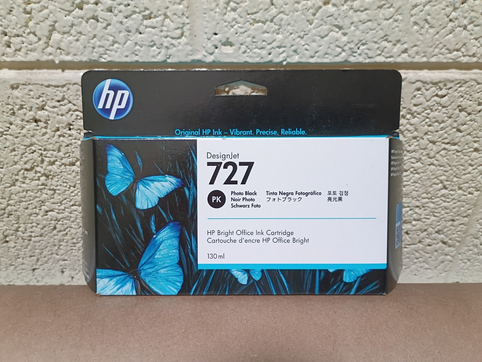 HP 727 Photo Black 130ml B3P23A DesignJet   Sealed box   Exp Mar 2023