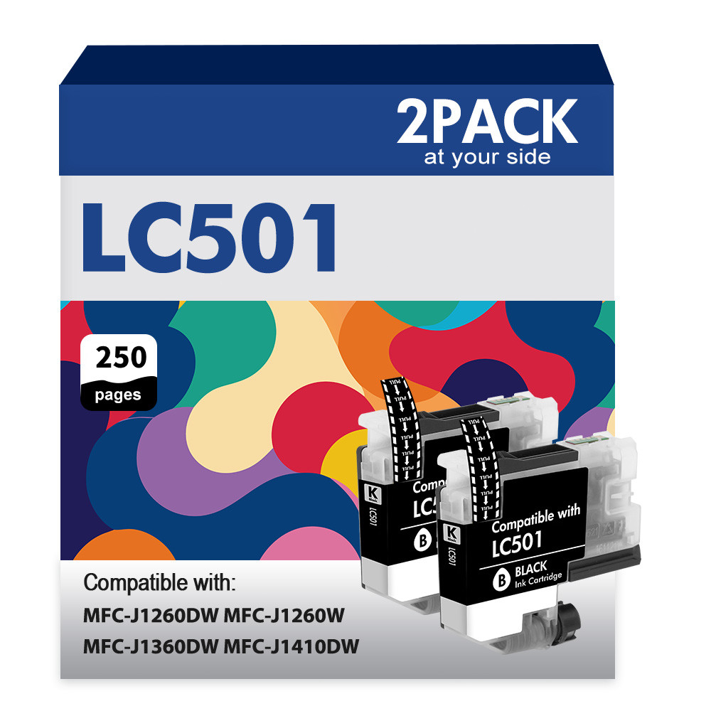 LC501 Ink Cartridges Compatible with Brother MFC-J1260DW MFC-J1360DW J1410DW LOT
