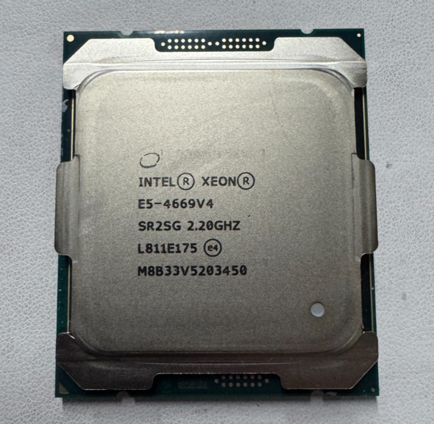 Intel Xeon E5-4669 v4 2.2GHz 55MB SR2SG 22-Core 2011-v3 B Grade CPU Processor