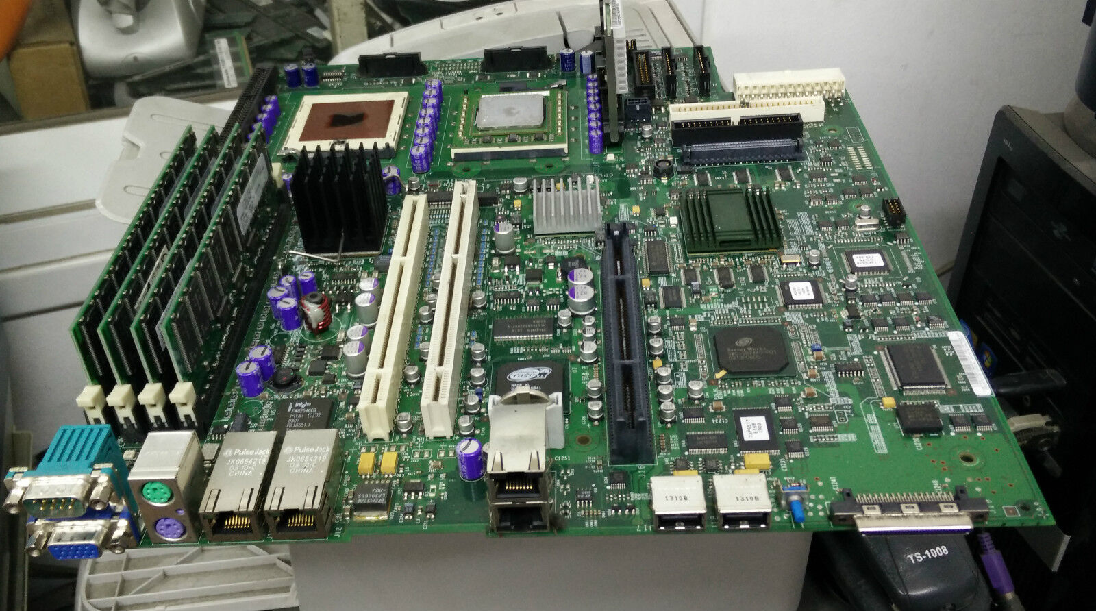 IBM 48P9026 X345 Server System Board Motherboard w/2.4GHz CPU, 4x 512MB & VRM
