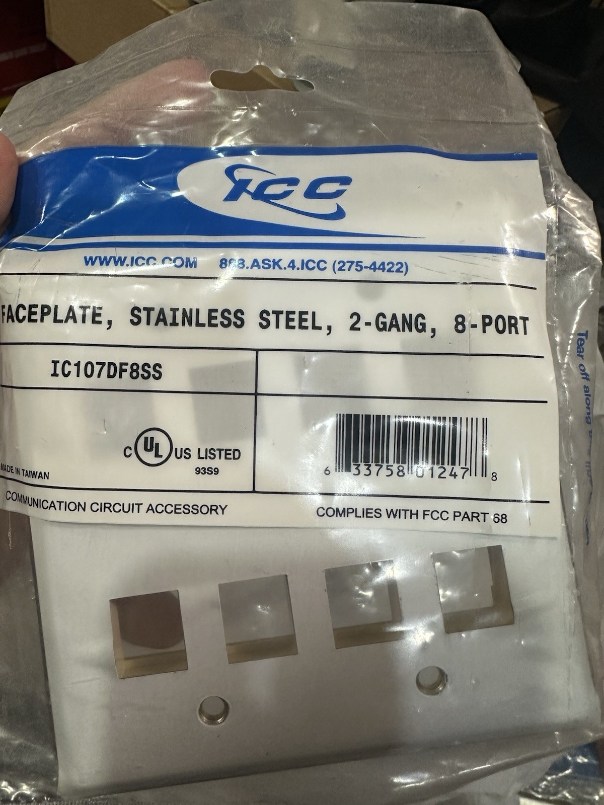 Lot Of 29 X Icc 8 Port Stainless Steel Keystone Plates  Ic107df8ss