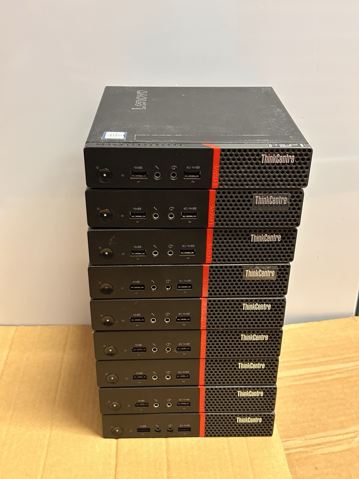 Lot Of (9) Lenovo ThinkCentre M900 Mini Desktops i5 6th Gen -no Ram No SSD