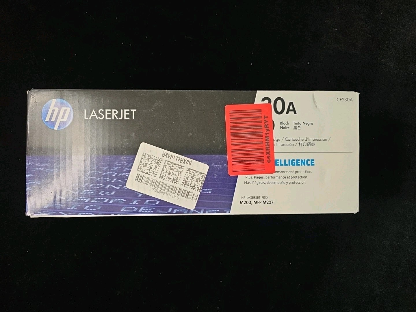 HP LaserJet 30A CF230A Black Toner Cartridge Genuine OEM Sealed Box - Brand New