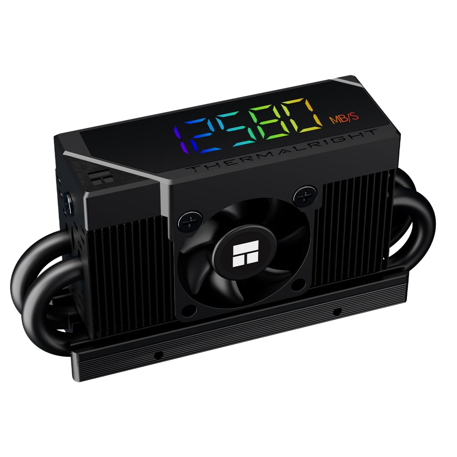 Thermalright HR10 2280 PRO Digital Black M.2 SSD Heatsink ARGB Display Fan