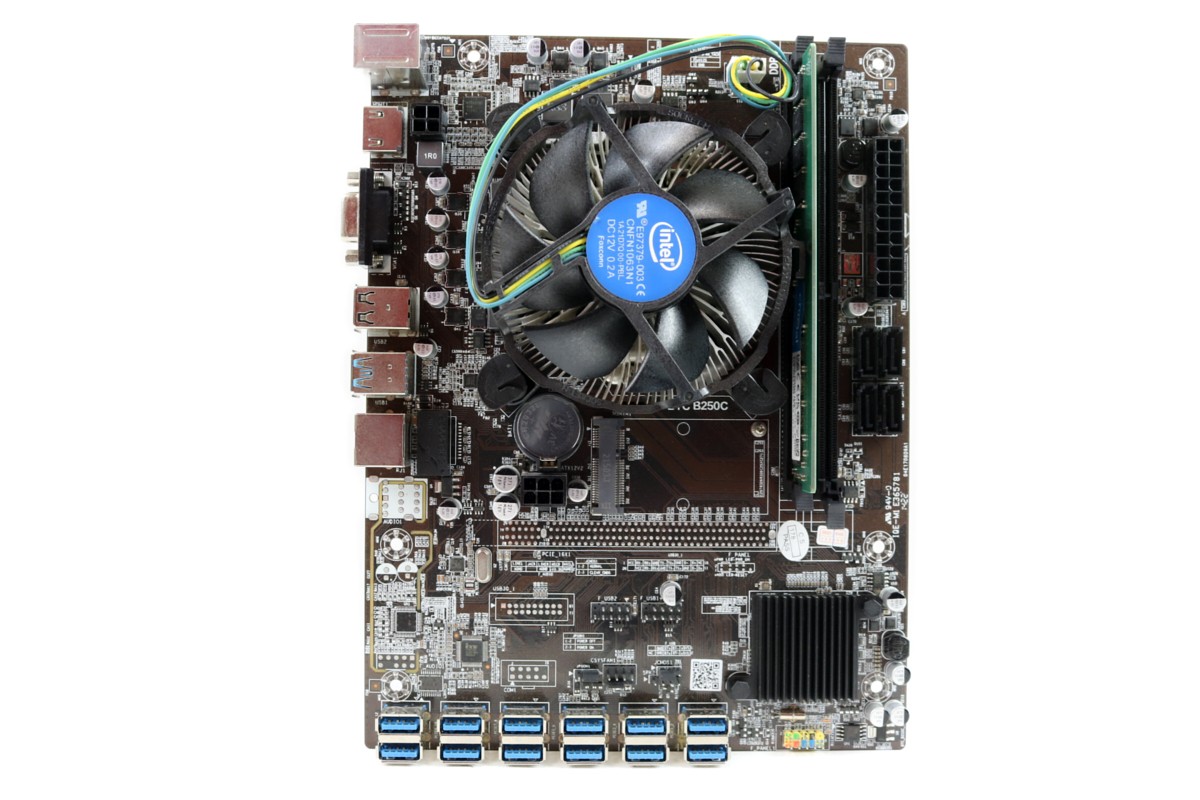 Full Kit MB/CPU/RAM – BTC B250C LGA1151 Mining Motherboard | Fast Ship, US Se...