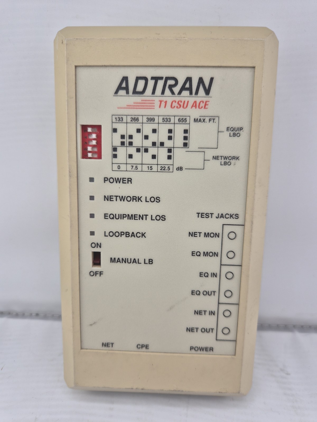 Adtran 1200.022L2 CSU ACE TI Ethernet Unit With Power Supply And Mount