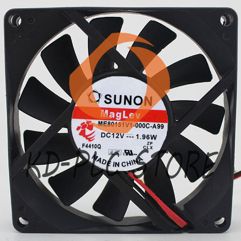 New Sunon 8CM 8015 DC 12V ME80151V1-000C-A99 1.96W 2-line Cooling Fan