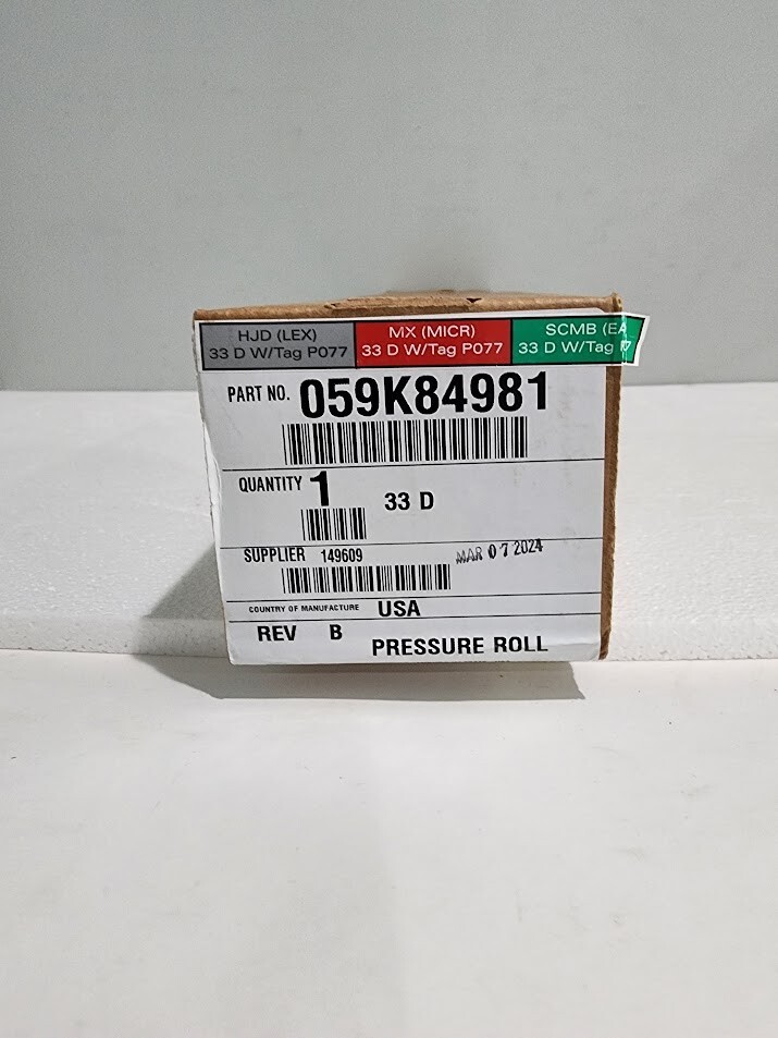 Xerox 059K84981 PRESSURE ROLLER, NUVERA 100DPS